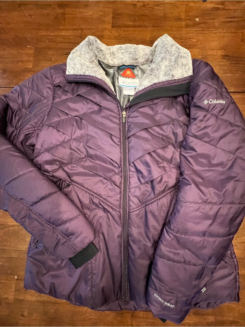 Columbia Women's Deep Purple Omni-Heat Quilted Puffer Jacket